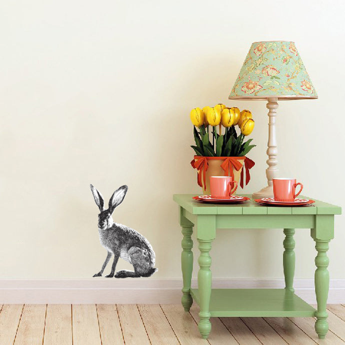 Pen and Ink Style Jack Rabbit Wall Decal
