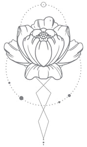 Lotus Realm II - Modern Living Series - Etched Decal