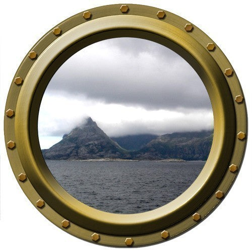 Porthole Wall Decal - The Mysterious Island