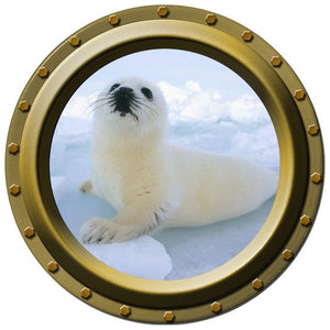 Baby Seal Porthole Wall Decal