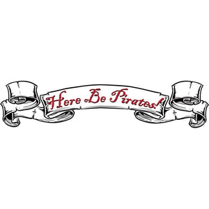 Here Be Pirates - Vinyl Wall Decal