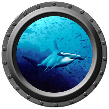 Triple Threat Shark Porthole Decal Set