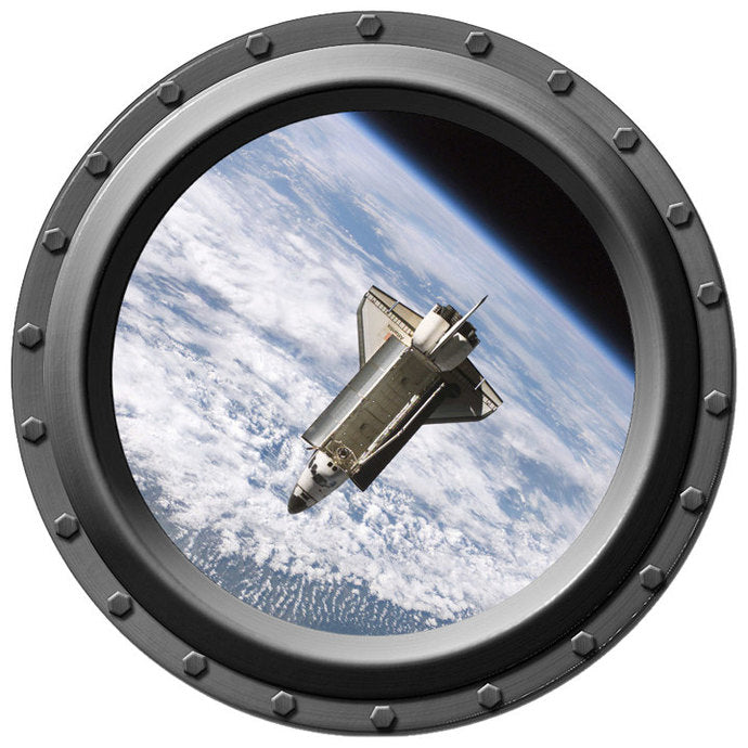 Space Shuttle Atlantis Porthole Wall Decal