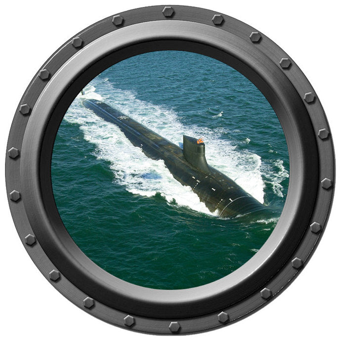 USS Jimmy Carter Submarine Porthole Wall Decal
