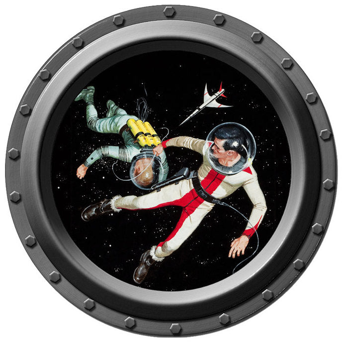 Space Rescue Porthole Wall Decal