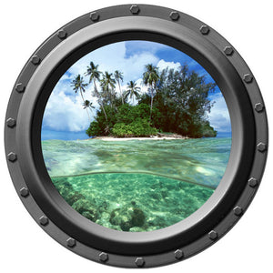 Private Paradise Porthole Wall Decal