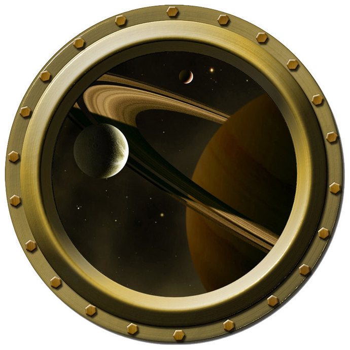 The Rings of Saturn Porthole Decal