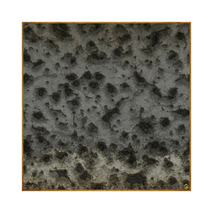 Heavily Cratered Asphalt- 36" x 36" Battle Mat for Table Top RPGs, Dungeons and Dragons, Pathfinder Etc.