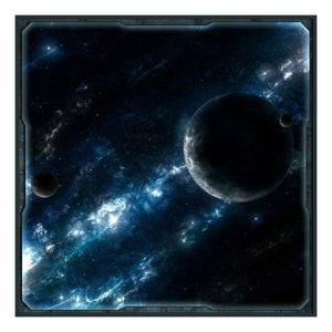 Two Frontiers - 36" x 36" Battle Mat for X-Wing and Table Miniature Space Games