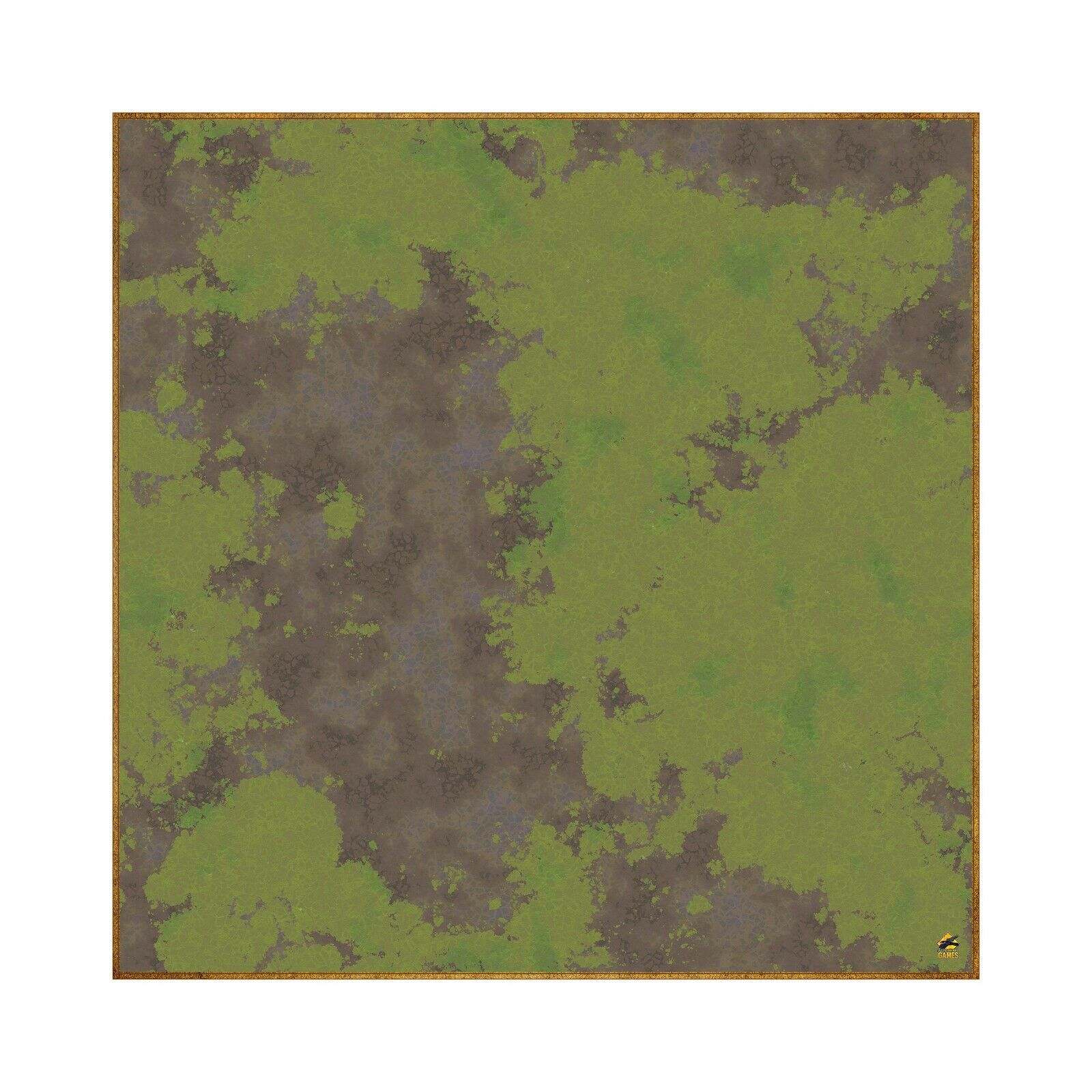 Mud and Moss Covered Flagstone - 36" x 36" Battle Mat for Table Top RPGs, Dungeons and Dragons, Pathfinder Etc.