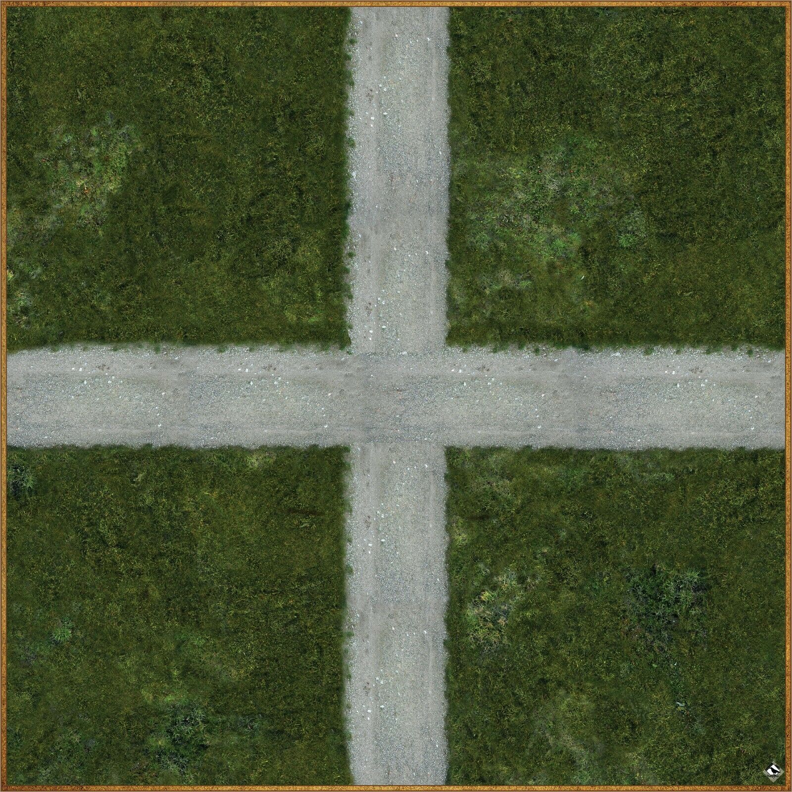 Crossroads - 36" x 36" Battle Mat for Table Top RPGs, Dungeons and Dragons, Pathfinder Etc.