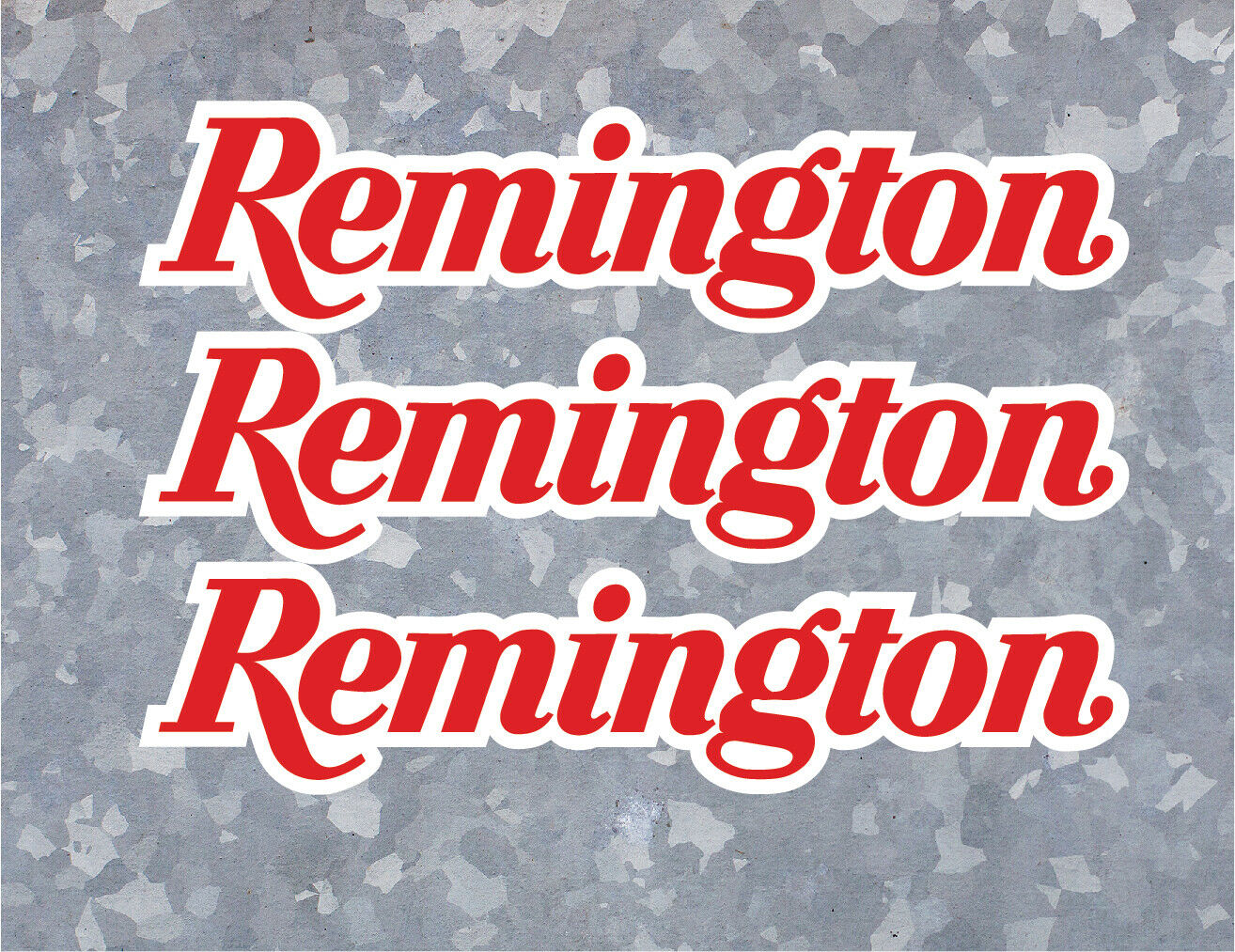 2x Remington Vinyl Decal - Indoor Outdoor - High Quality 6 mil Peel and Stick