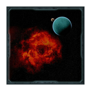 Red Nebula - 36" x 36" Battle Mat for X-Wing and Table Miniature Space Games